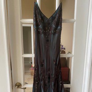 STUNNING Turquoise Adrianna Papell Boutique Evening Gown